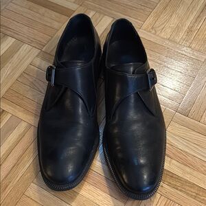 Men's Black Leather Dress Shoes
